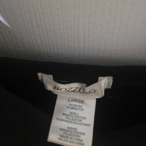 Bozzolo Black V-Neck Mini Dress (NWOT) - Picture 3 of 3